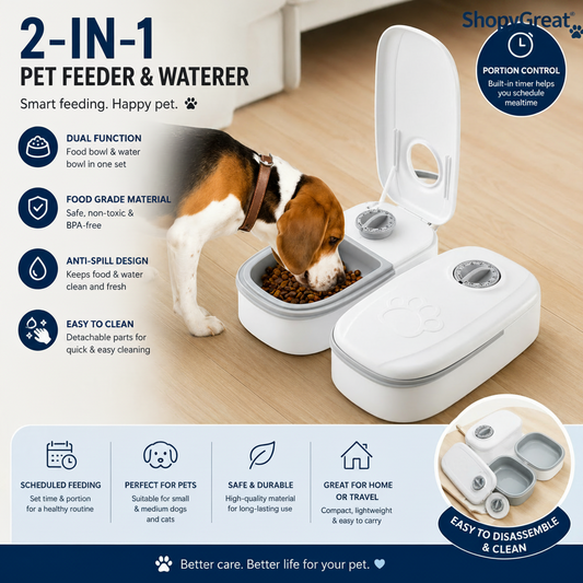 Smart Automatic Pet Food Dispenser with Timer