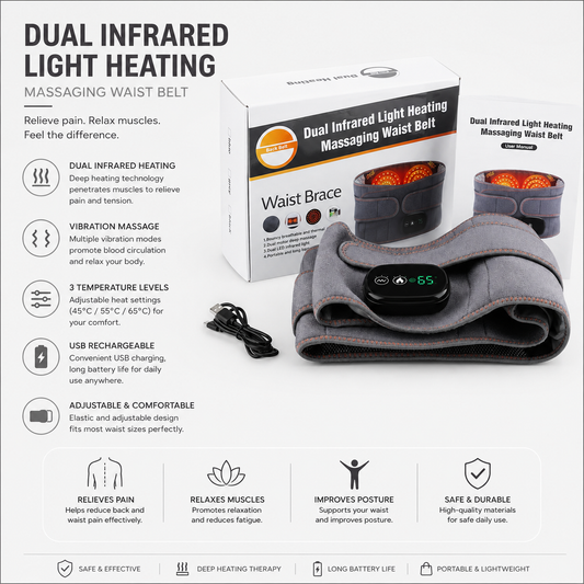 Household Far Infrared Vibration Massage Lumbar Disc Waist Supporter